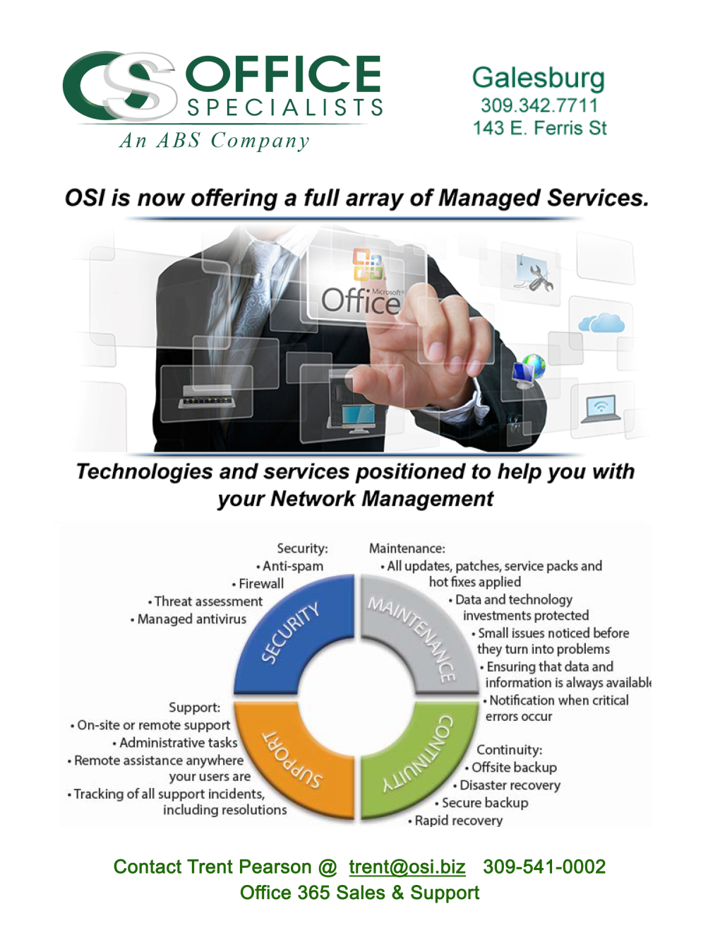 IT services information flyer